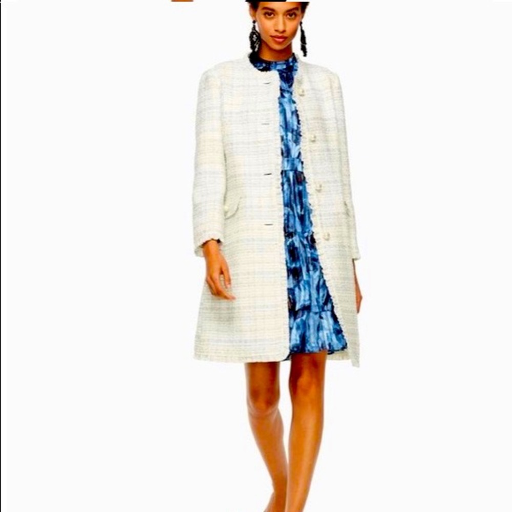 Kate Spade White Jacket with Pearl buttons